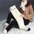 Winter Fleece Lined Leggings Women High Waist Velvet Keep Warm Pants Solid Comfortable Stretchy Thermal Tights Plus Size Leggins. 