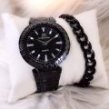 Wrist Watch Set for Men and Boys with Steel Chain Bracelet Box Packed Steel Chain Gents Watch Men's Fashion Analog Quartz Watch New Cool Design Casual Wrist Watch. 