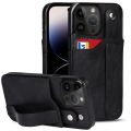 For iPhone 14 Pro Wrist Strap Holder Phone Case. 