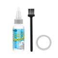 30/100ml White Shoes Stain olish Cleaner el Sneaker Whiten Cleaning irt emoer Set With rush ape Cleansing Washing ool. 