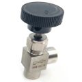 Needle Valve 1/4 Inch Right Angle Female Thread BSP SS304 & 1/4 Inch BSP Equal Female Thread SS 304 Stainless Steel. 
