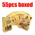 World Football Stars 27/55 Pcs Limited Edition Gold Cards Plastic Material Football Player Toys Card Children's Fan Gifts Pack. 