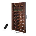 SPT-Home Salaat Panel for Home with Wooden and Acrylic Enclosure, Red Digit Color. 
