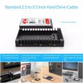 ORICO 2.5 to 3.5 inch Hard Drive Caddy Support SATA 3.0 Support 7 / 9.5 / 12.5mm 2.5 inch SATA HDD and SSD Computer Accessories. 