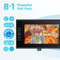UGEE UE12 Plus Digital Pen Tablet Monitor with 11.9 HD Screen 127%sRGB 8192 Graphic Drawing Tablet support Windows/mac/Android. 