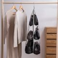 New high quality Multipurpose 6 hanging hand bags pocket organizer for bag to collect dust proof closet storage bag door wall various shoes bag with hook. 
