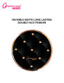Glamorous Face Invisible Matte Long Lasting Double Compact Powder. 