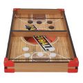 Large Wooden Sling Puck Game – Fast Sling Hockey & Foosball Winner Board Game for Kids & Adults, Tabletop Football & Basketball Shot Game, Parent-Child Interactive Family Party Board Game. 