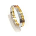 Beautiful Shiny Elegant Branded Yellow Gold Silver Love Bangle Bracelet Kara For Women Girls Fashion Jewellery. 