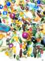 Mix Beads - 100g Mixed Sizes, Shapes, and Colors for DIY Crafting and Jewelry. 
