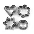 12 Pcs Set Stainless Steel Cookie Cutter Biscuit DIY Mold. 