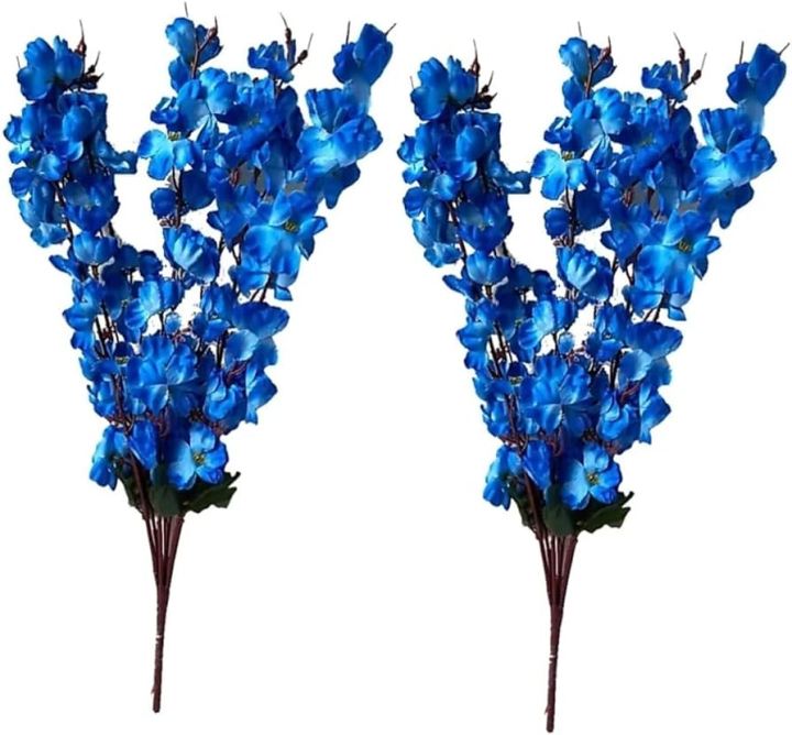 Artificial%20Flowers%20For%20Home%20Decor%20Office%20Decor%20Decoration%20Blossom%20Bunch%20All%20pictures%20are%20Original%20Blue%20-%20Image%204
