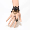 Bohemian Black Flower Bracelet- Simple Hand Bracelets for Girls. 