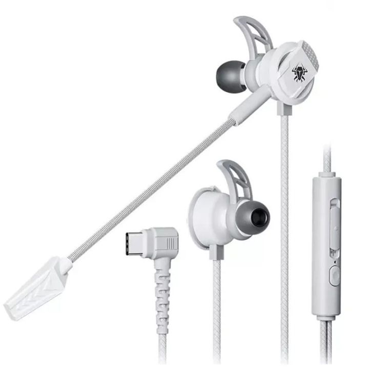 Plextone RX3 PRO Type-C Stereo Wired Gaming Headphones with Dual Microphone – White