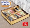 Pack Of 2 - Amazing Shoe Rack Shoe Shelf Shoe Storage + Shoe Under Bed Closet Organizer. 