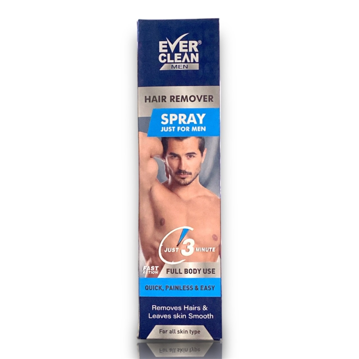 Ever Clean Men Hair Remover Spray | Hair Removal Spray for Men, Smooth & Hydrated Skin | 300ml