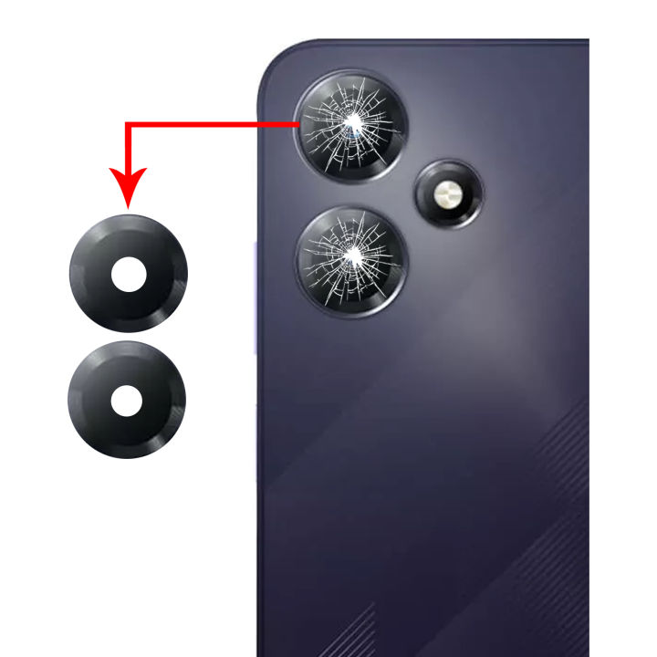 Infinix Hot 30 Play Camera Glass Replacement Rear Back Camera Lens For Infinix Hot 30 Play - Burrak
