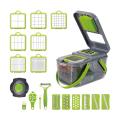 22 In 1 Multifunctional Vegetable Chopper Manual Chopper with Container Food Chopper Cutter. 