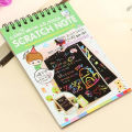Pack of 2 Rainbow magic scratch note book Magic note book Magic Book Colourful note book with wooden Stick size 10 cm x 14 cm 10 Sheets for girls and boys. 
