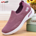women\'s casual mom shoes flying knitted socks shoes soft sole sneakers. 