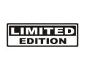 3.6 cm x 10.4 cm popular Text "LIMITED EDITION Black" car sticker Window,Body and decal vinyl auto laptop, motorcycle sticker. 