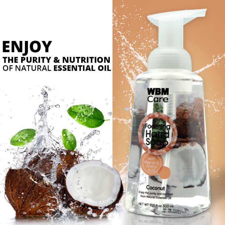 WBM%20Foaming%20Hand%20Wash%20300ml%20-%20Natural%20Coconut%20%7C%20Gentle%20Liquid%20Hand%20Wash%20for%20Soft%20and%20Clean%20Hands%20-%20Image%205