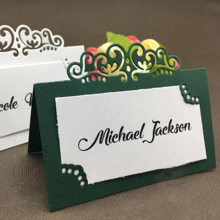 Card Slot Name Holder Table Setting Metal Cutting Dies DIY Scrapbook