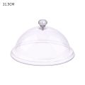 Transparent Dust-proof Creative Acrylic Round Dish Dessert Storage Tray Food Cover Fruit Display Holder Dust-Proof Food Cover Cake Bread Plate. 