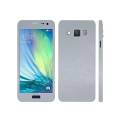 Samsung Galaxy A3 2015  Silver Brushed Metal Texture Mobile Skin. 
