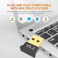 Wireless USB Bluetooth Transmitter V 5.3 CSR Mini Dongle Adapter USB 2.0 CSR 5.1 Audio Receiver For Win 8 10 PC Computer Laptop. 