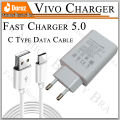 Original 44w Charger Fast Charging QC 5.0 Dual Engine Charging Adapter + Type C Data Cable USB 3.0. 