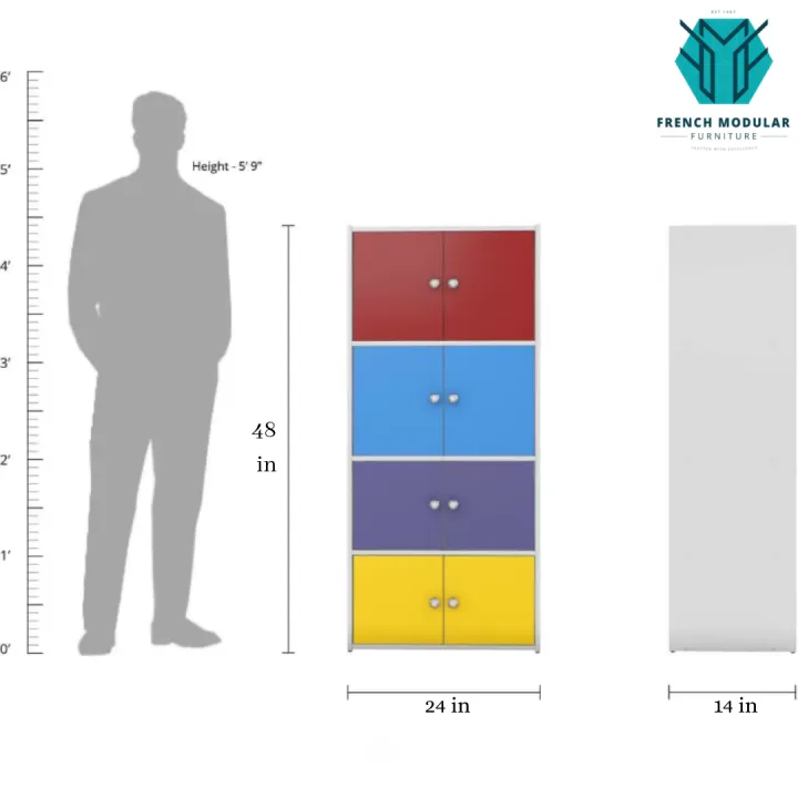 BS-004%20-%20MDF%20Lasani%20Modern%20White%20Closed%20Colorful%20Book%20Shelf%20Storage%20Rack%20Living%20Room%20Shelves%20Books%20Furniture%20Children%20Side%20Board%20Bedroom%20Study%20Magazine%20Organizer%20-%20Red,%20Blue,%20Purple%20&%20Yellow%20-%20Image%206