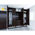 Golden Oak Bedroom Wardrobe Dark Brown. 