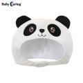 Panda Hood Hat Universal Black Eye Circle Panda Plush Hat. 