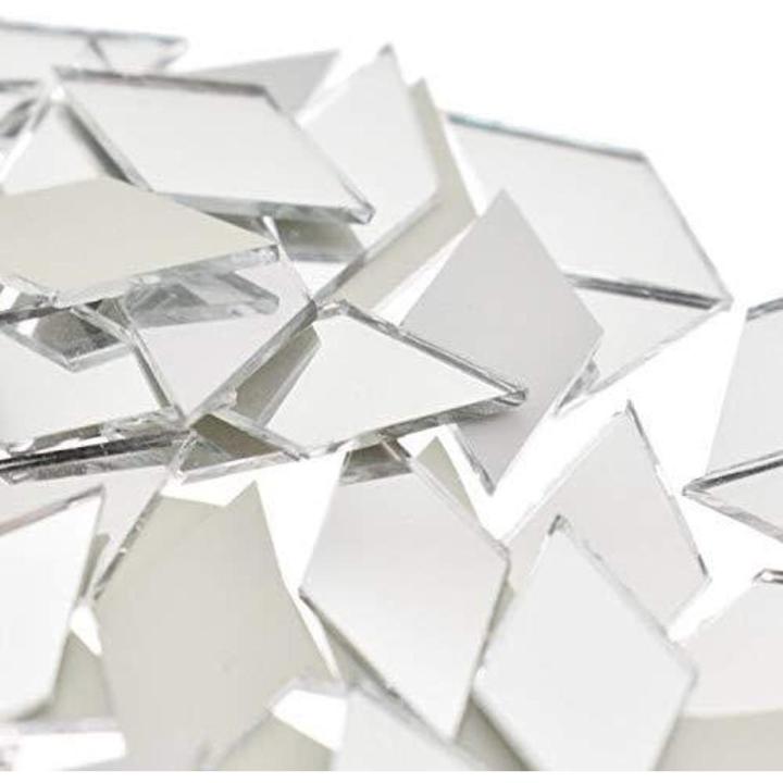 1 x 2cm - Mini Diamond Shape Mirror Mosaic Tile. 500 pcs