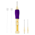 Punch Needle, Embroidery Needle Punch, Sizes Pen Kit Tool for Medium Punch Needle, with 3 Needle DIY Craft Set. 