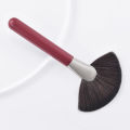Loose Powder Brush Red Tube Loose Powder Fan-shape Makeup Brush. 