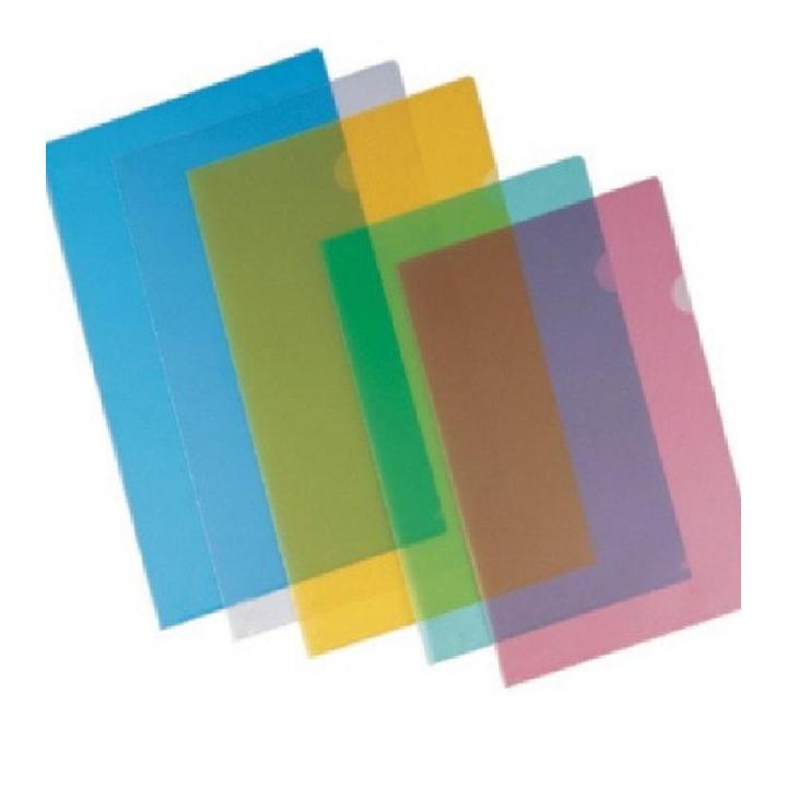 Pack of 12 - L Shape Folder F/S size, 18C Thick - Multicolour