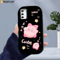 AMORVOR Case for Samsung A03S Cute Bow-Knot Kirby Back Cover Pattern Luxury Plating Metal Lens Soft Liquid Silicone Case. 