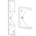 2 Pack T Shirt Ruler Guide T Shirt Alignment Tool T-Shirt Vinyl Guide for DIY Vinyl - T-Shirt Centering Tool. 