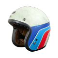 Motorcycle Helmet - Origine Classic Matt Vintage White Helmet. 
