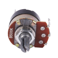 XHHDQES 6Pcs 500K Ohm Single Linear Taper Potentiometers with On/Off Switch. 