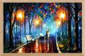 Frame Decor Wall Art  Digitally Reproduced  Photo Abstract Rain Painting ABS-L-10x15 (8) - Wooden Frame 10x15 size. 