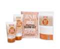 Organic Rice Facial Skin Care Kit, Brightening Face Scrub + Face Wash + Mask. 