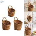 Wall Hanging Baskets Container Woven Wall Basket for Towels Vegetables Toys S. 
