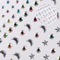 Crystal Tattoo Eye Sticker Glitter Makeup Temporary Rhinestone 3D Face Decoration Stickers. 