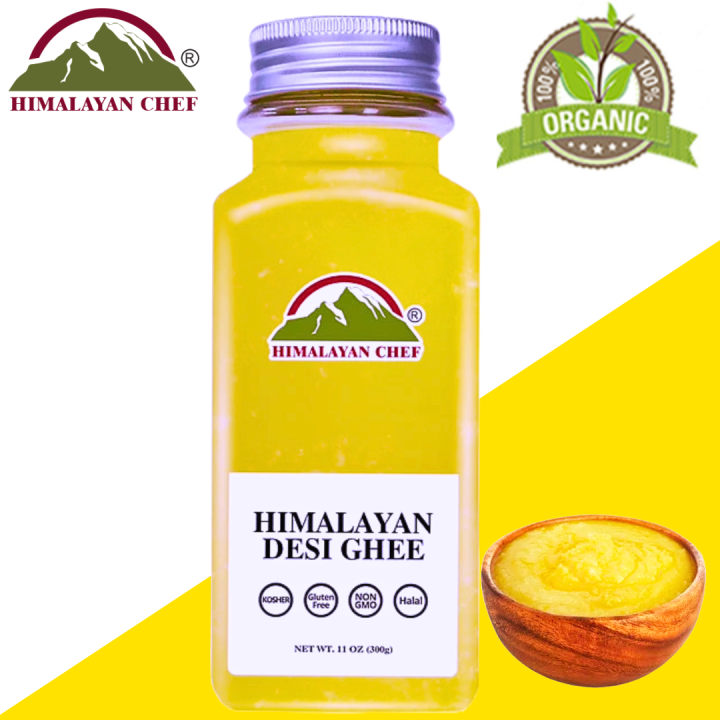 Himalayan Chef Organic Desi Ghee 300g 100% Pure Desi Ghee Fresh Homemade Desi Cow Ghee