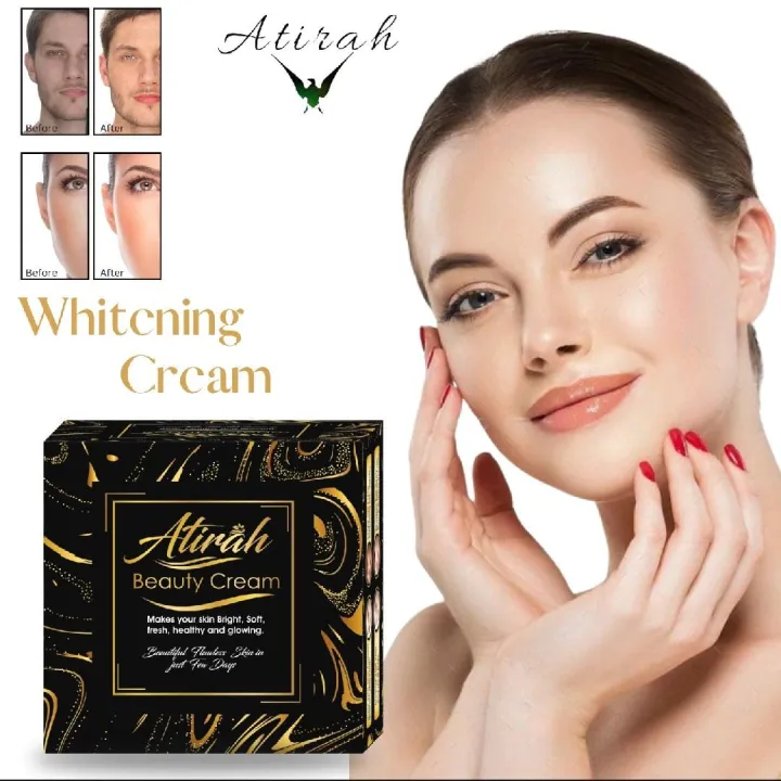 Atirah Whitening Beauty Cream | Instant Glow & Smooth Skin | Dark Spot ...