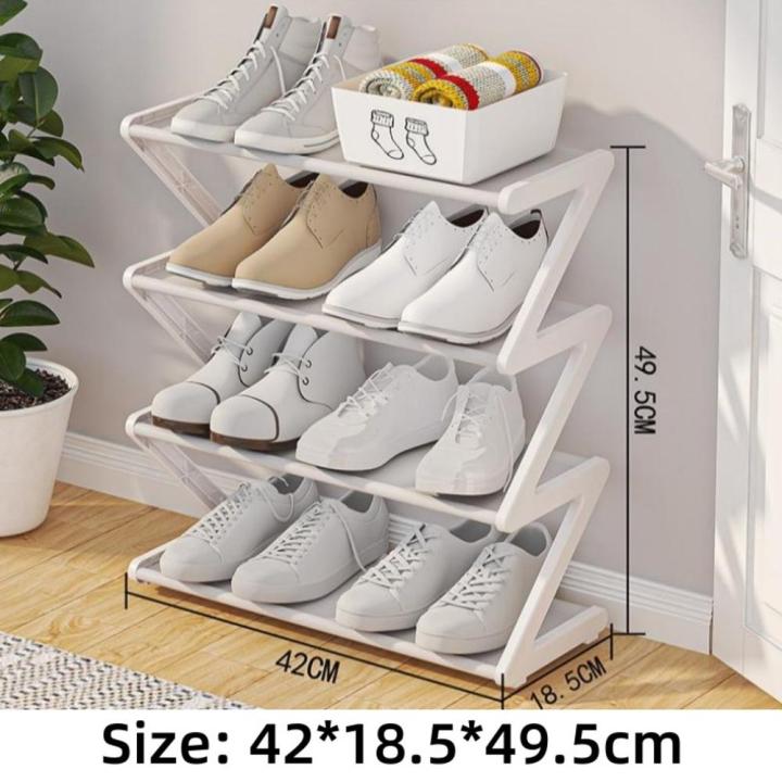 Z-Shaped Shoe Rack for Home Multifunctional Removable Assembly Cloth ...