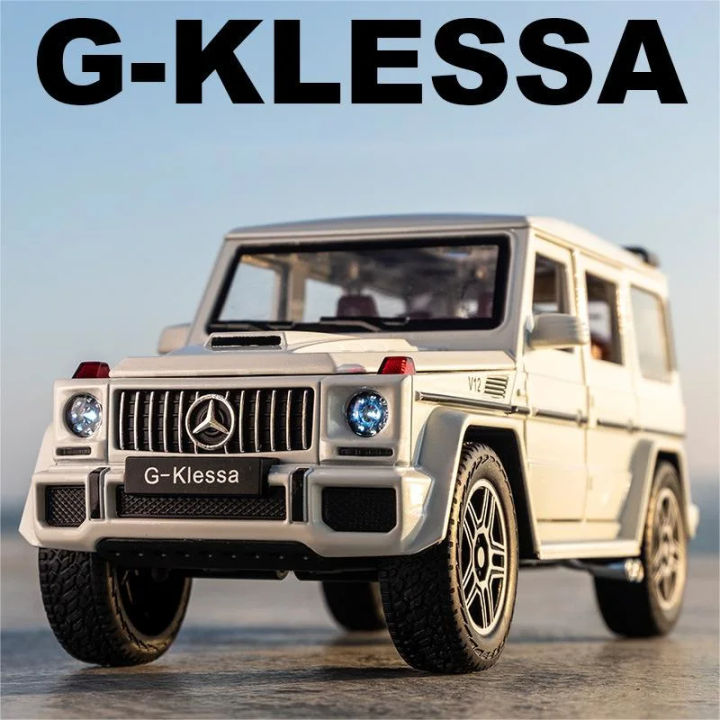 1:24 Exquisite Model Mercedes Benz G63 AMG Zinc Alloy Pull Back Car With Dynamic Music And Light